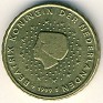 Euro - 10 Euro Cent - Netherlands - 1999 - Brass - KM# 237 - Obv: Head left among stars Rev: Value and map - 0